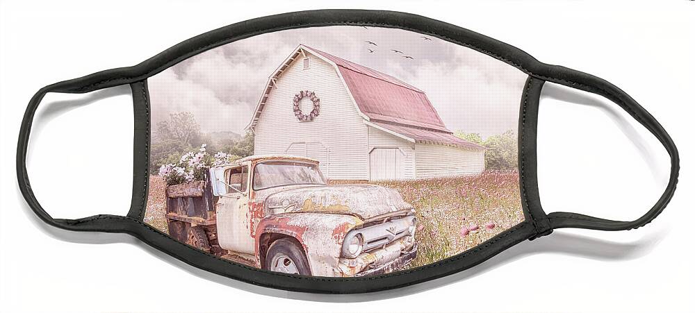 Truck Face Mask featuring the photograph Springtime Country Dreaming by Debra and Dave Vanderlaan