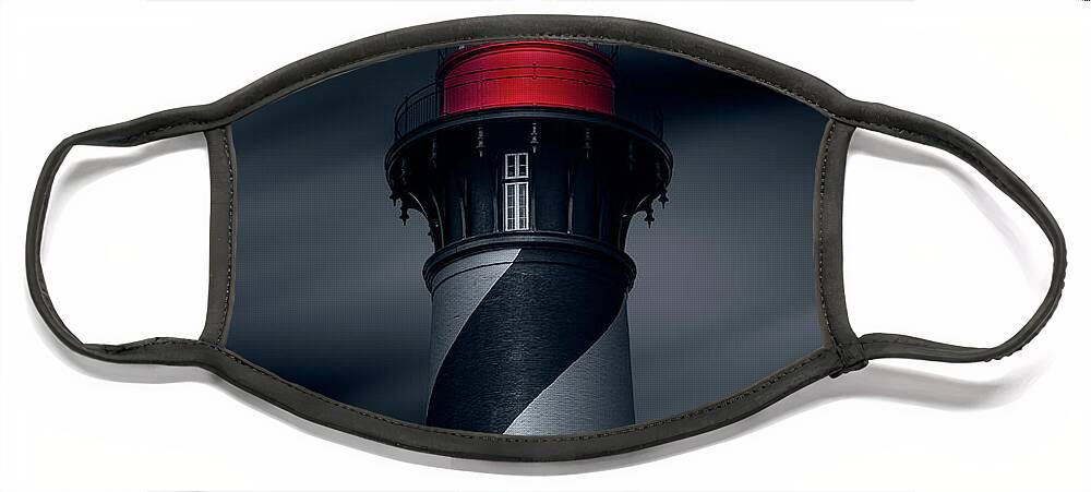 Lighthouse Face Mask featuring the photograph St. Augustine Light #3 by Bryan Williams
