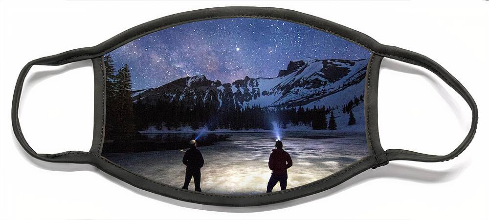 Frozen Face Mask featuring the photograph Stella Lake Starlight by Gretchen Baker
