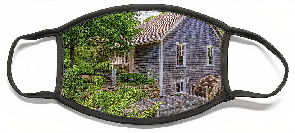 Cape Cod Face Mask featuring the photograph Stony Brook Grist Mill and Museum by Rod Best