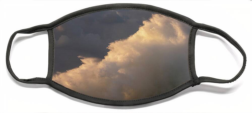 Storm Face Mask featuring the photograph Storm at sunset  45 by Arik Baltinester