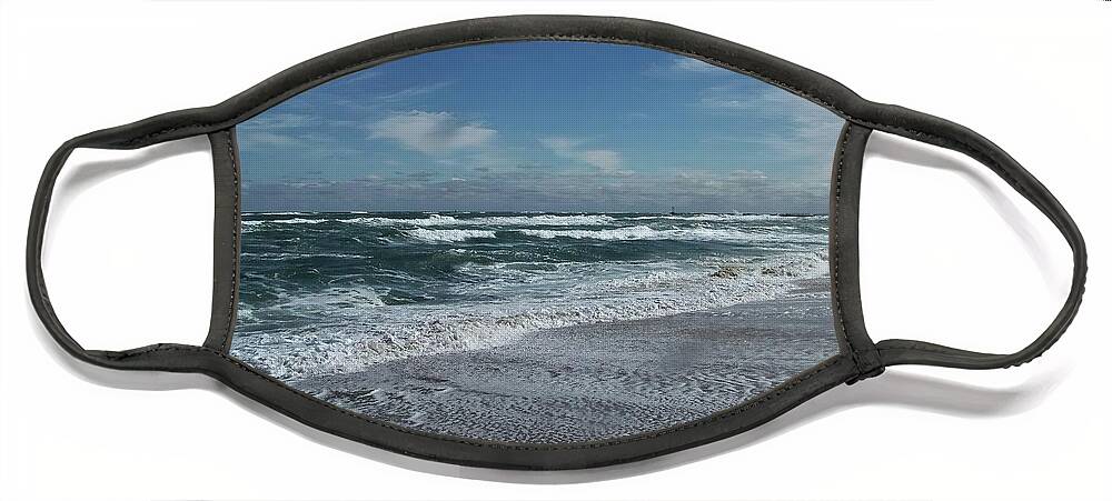 Salisbury Beach Face Mask featuring the photograph Stormy Days by Eunice Miller