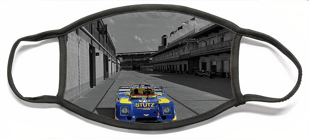  Face Mask featuring the photograph Stutz Racing by Josh Williams