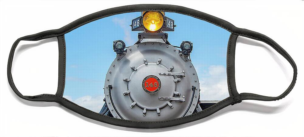 Steam Engine Face Mask featuring the photograph Sugar Express Steam Engine by Dart Humeston