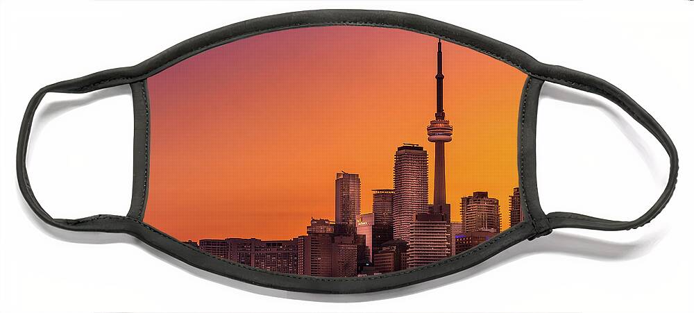 Cn Tower Face Mask featuring the photograph Summer in the City by Dee Potter