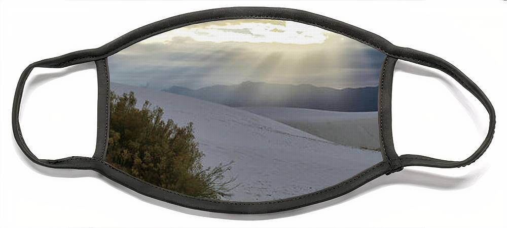 Desert Face Mask featuring the photograph Sunrays - Whitesands National Park by William Rainey