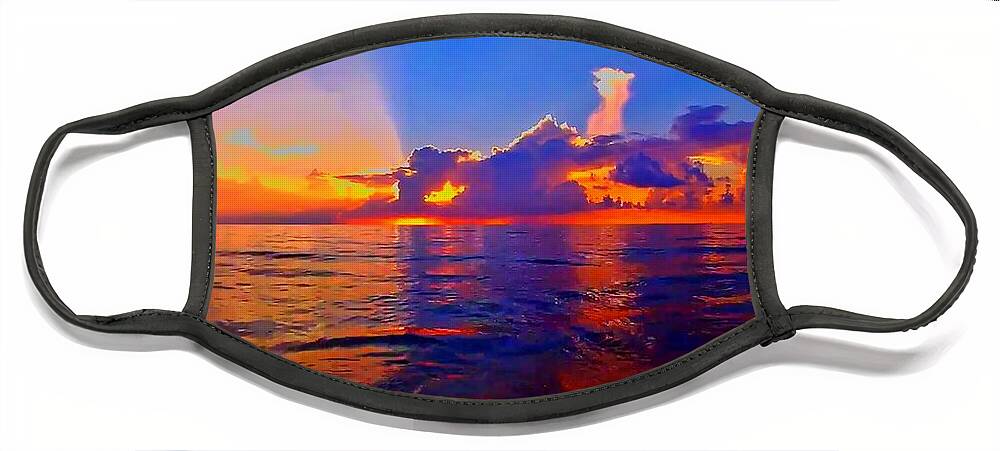 Sunrise Face Mask featuring the photograph Sunrise Beach 15 by Rip Read