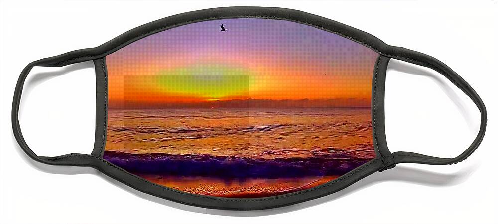 Sunrise Face Mask featuring the photograph Sunrise Beach 40 by Rip Read