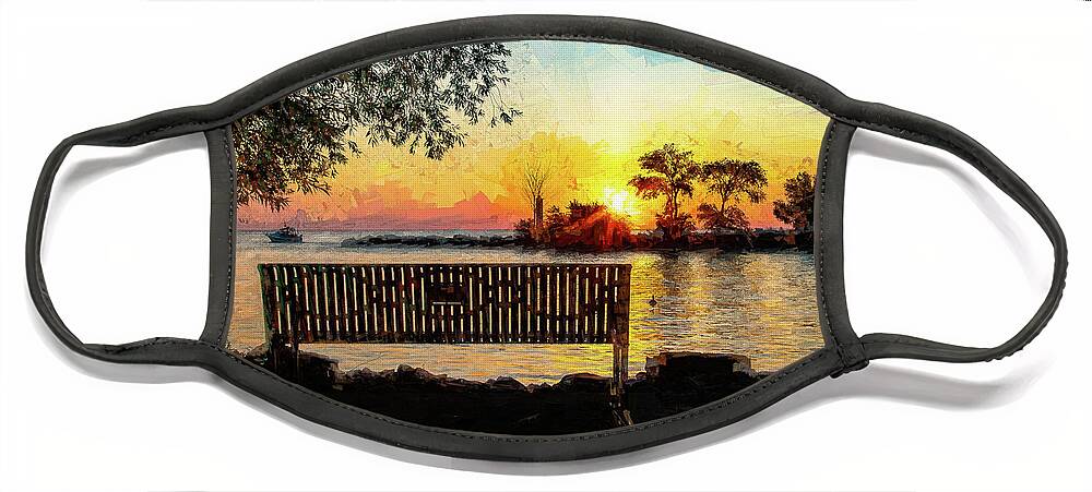 Dawn Face Mask featuring the photograph Sunrise on Grimsby by Marilyn Cornwell
