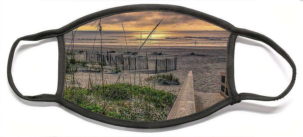 St. Augustine Face Mask featuring the photograph Sunrise Stroll by Joseph Desiderio