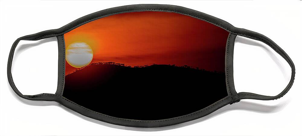 Africa Face Mask featuring the photograph Sunset in Uganda by Stefan Knauer