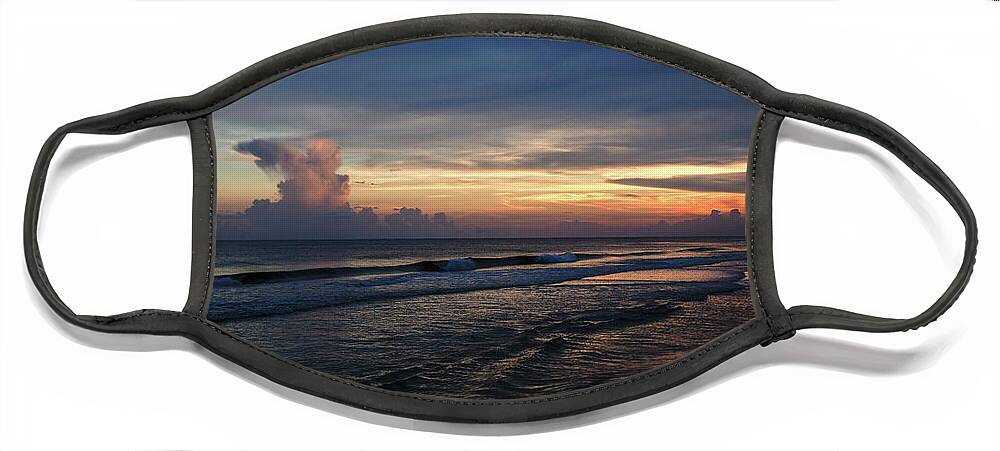 Beach Face Mask featuring the photograph Sunset on Panama City Beach 001 by James C Richardson