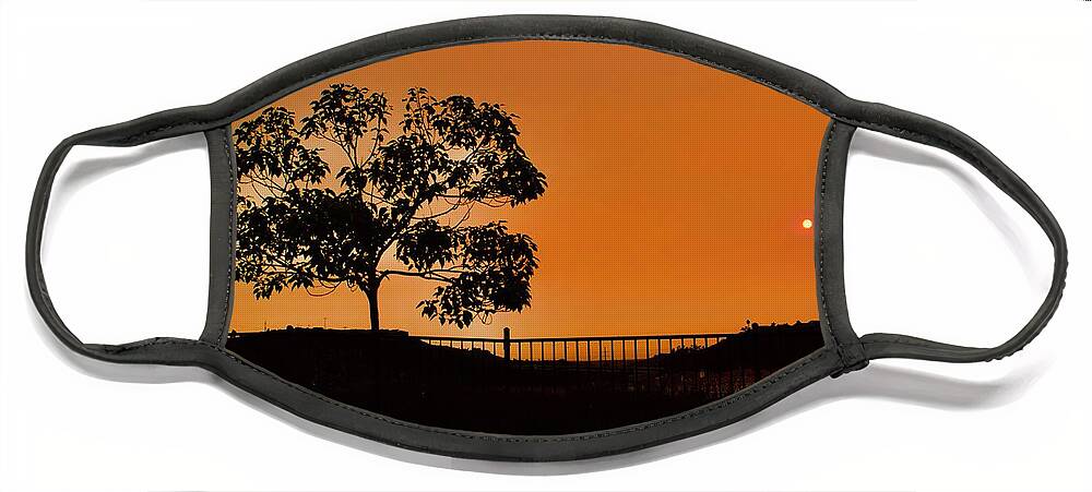 Sandiego Face Mask featuring the photograph Sunset by Bnte Creations