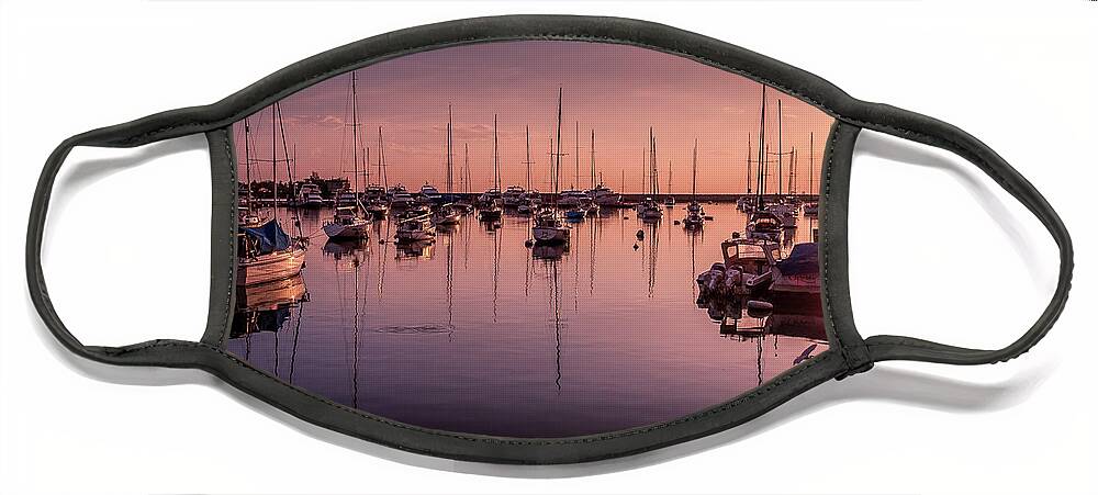 Philippines Face Mask featuring the photograph Sunset Trail Harbour by Arj Munoz