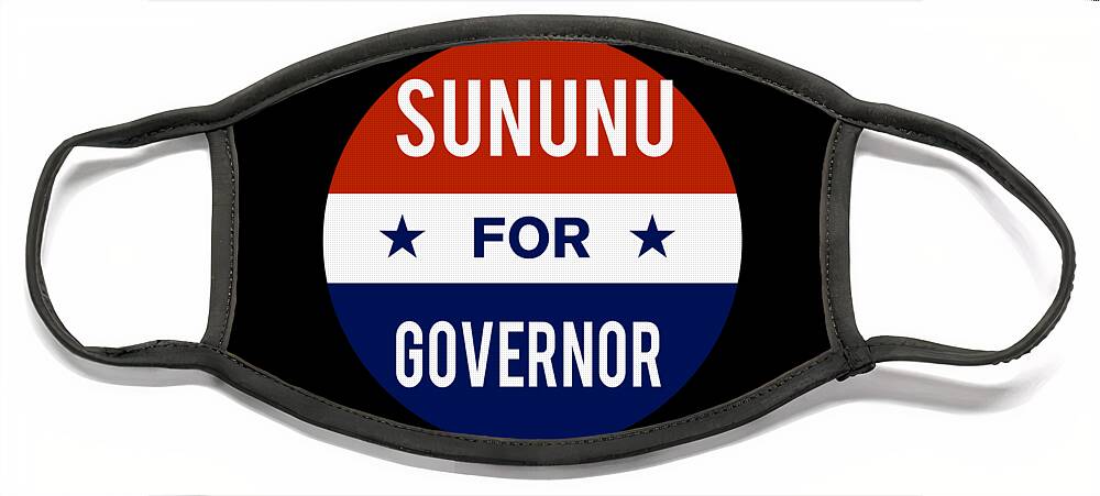 Election Face Mask featuring the digital art Sununu For Governor by Flippin Sweet Gear