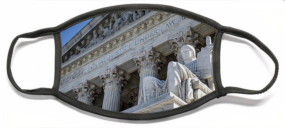 America Face Mask featuring the photograph Supreme Court 15 by Bill Chizek
