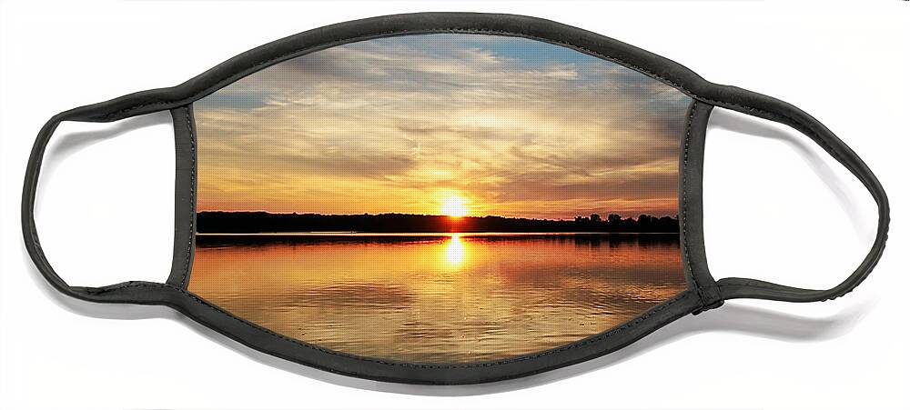 Sunset Face Mask featuring the photograph Sweet Dreams Sunset by Mary Walchuck