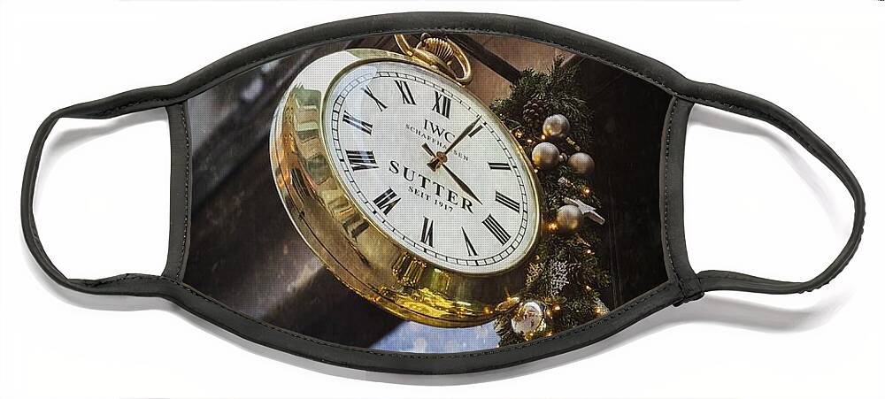 Time Face Mask featuring the photograph Swiss Time by Claudia Zahnd-Prezioso