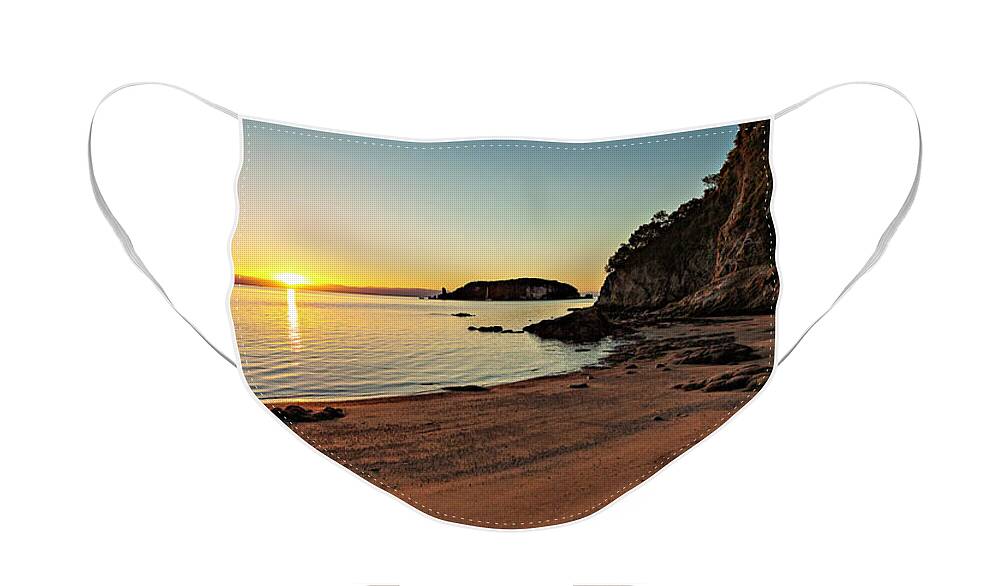 New-zealand Face Mask featuring the photograph TaTa Beach by Gary Johnson