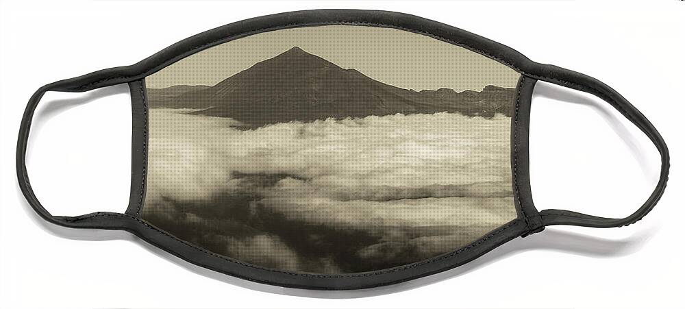 Tenerife Face Mask featuring the photograph Tenerife from the air by Gavin Lewis