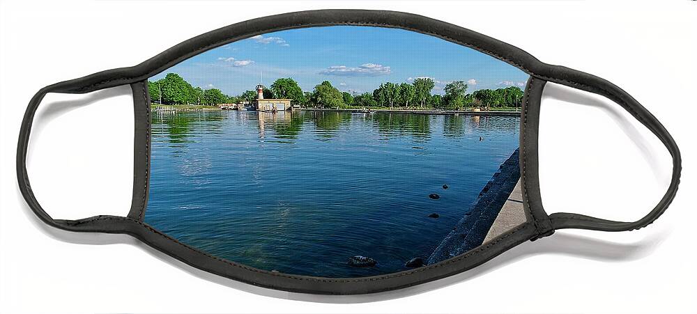 Tenney Face Mask featuring the photograph Tenney Lock - Madison - Wisconsin 3 by Steven Ralser