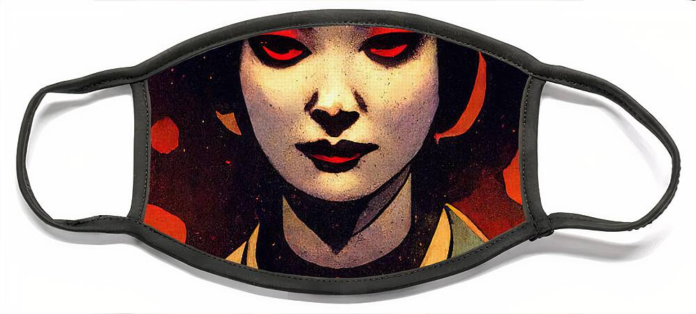 The Spirit of the Geisha, Face Mask by AM FineArtPrints - AM FineArtPrints - Website