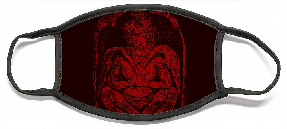 Angkor Face Mask featuring the photograph The Angkor Prayer by Worldwide Photography