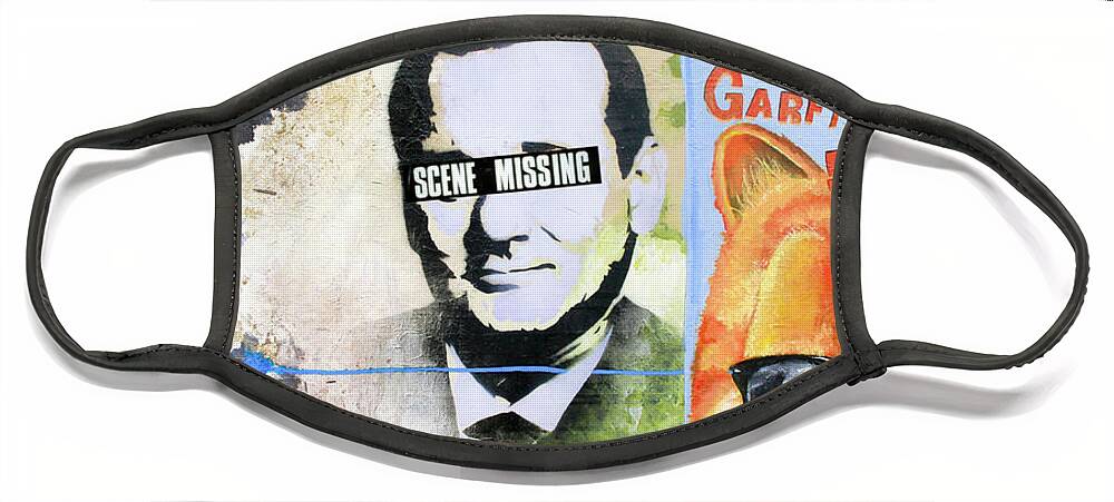 Bill Murray Face Mask featuring the painting The Catastrophe by Bobby Zeik
