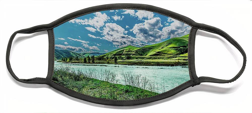The Clearwater River Face Mask featuring the photograph The Clearwater River by David Patterson