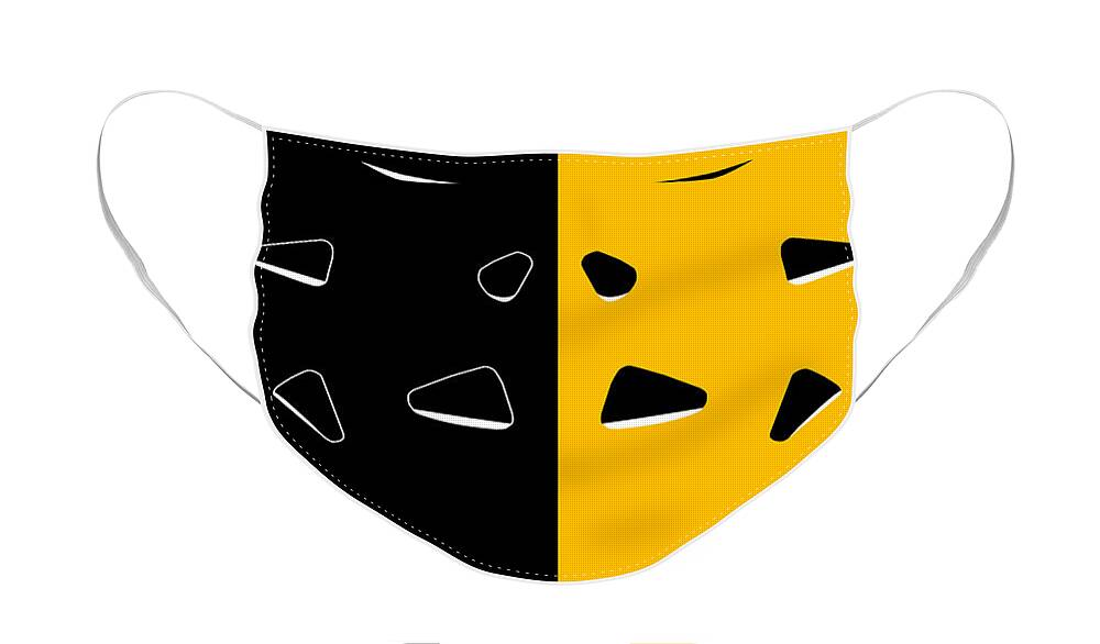 Abstract Face Mask featuring the digital art The Cobra by Pittsburgh Clothing Co