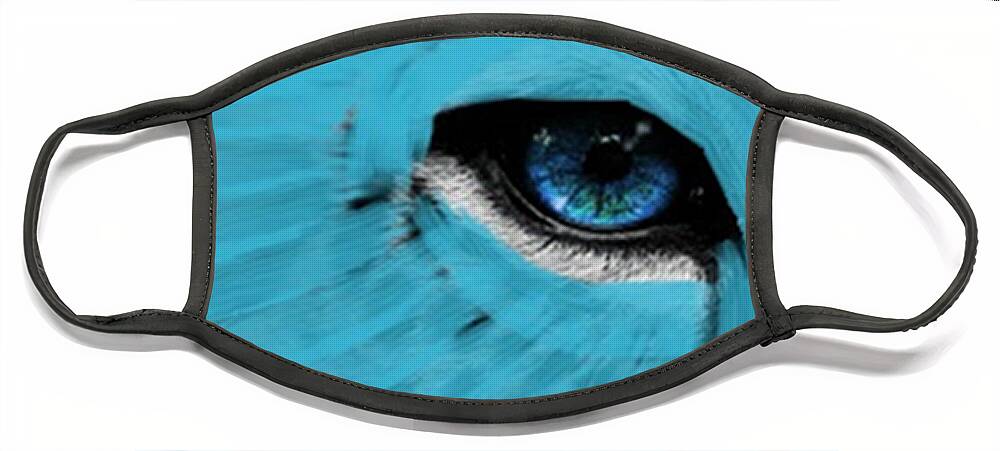 The Eye Of The World Face Mask featuring the digital art the Eye of the world by Matteo TOTARO