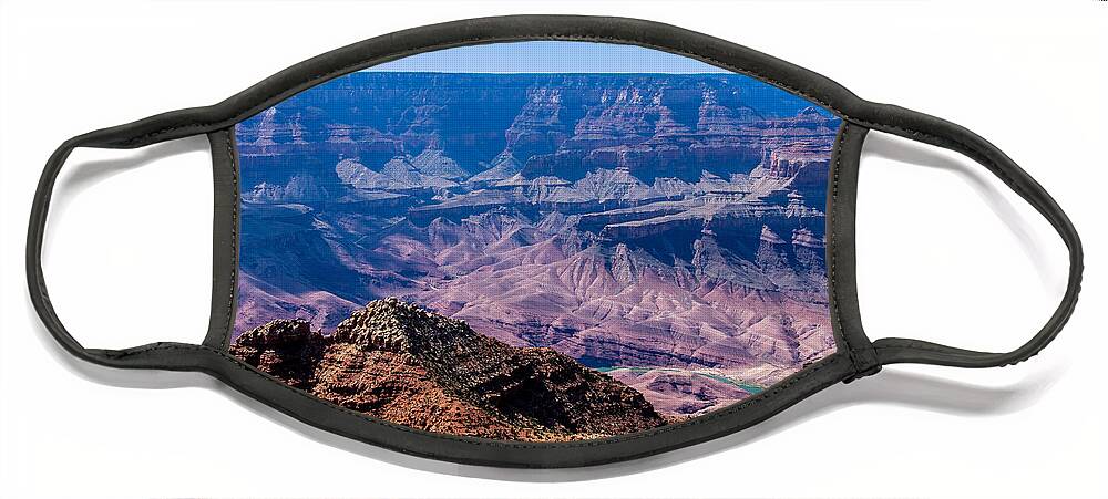 The Grand Canyon Arizona Face Mask featuring the digital art The Grand Canyon Arizona by Tammy Keyes