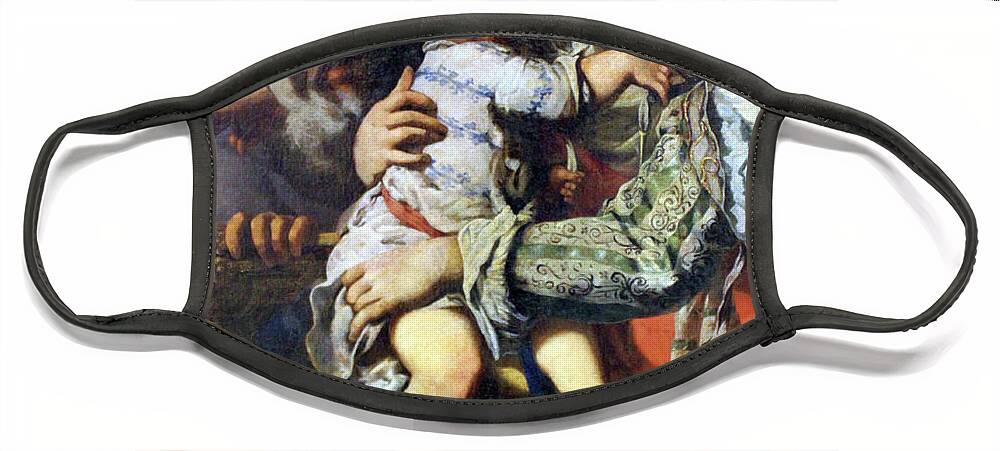 Coccapani Face Mask featuring the painting The Holy Family by Sigismondo Coccapani