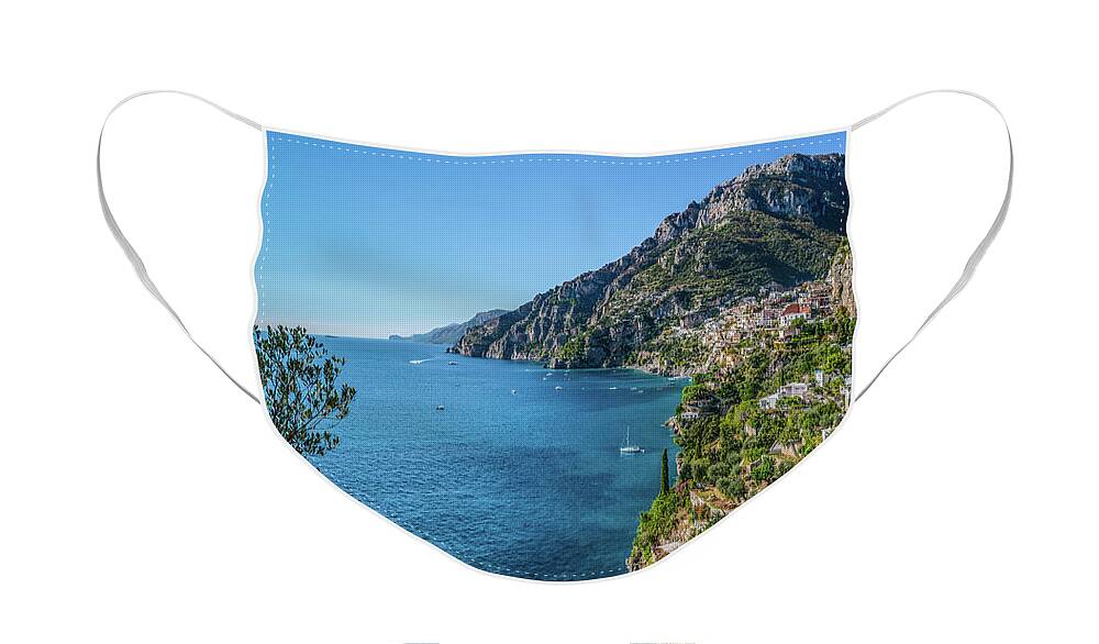 Amalfi Face Mask featuring the photograph The Italian Coast by David Downs
