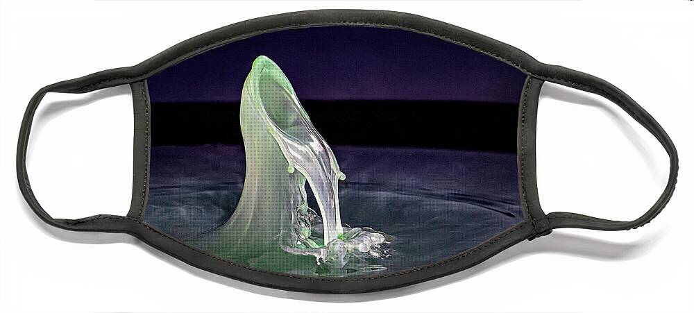 Water Drop Face Mask featuring the photograph The Leaking Spout by Michael McKenney