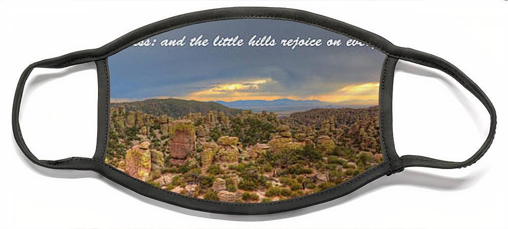 Mountains Face Mask featuring the photograph The Little Hills Rejoice by Robert Harris