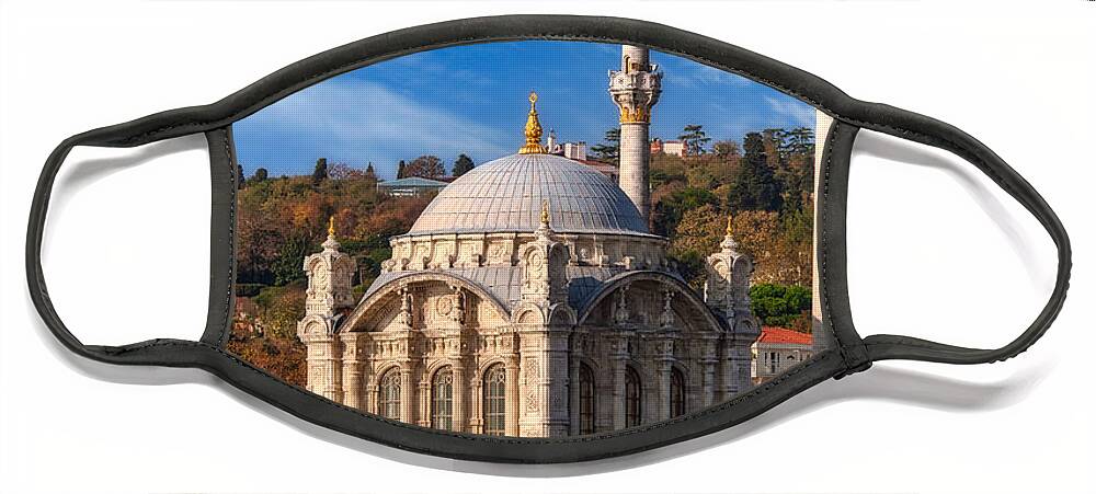 Mosque Face Mask featuring the photograph The most beautiful mosque in Istanbul, Turkey by Sam Antonio