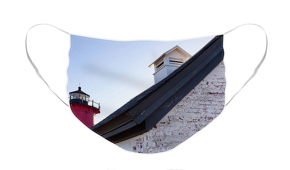 The Nauset Lighthouse Face Mask featuring the photograph The Nauset Lighthouse by Michelle Constantine