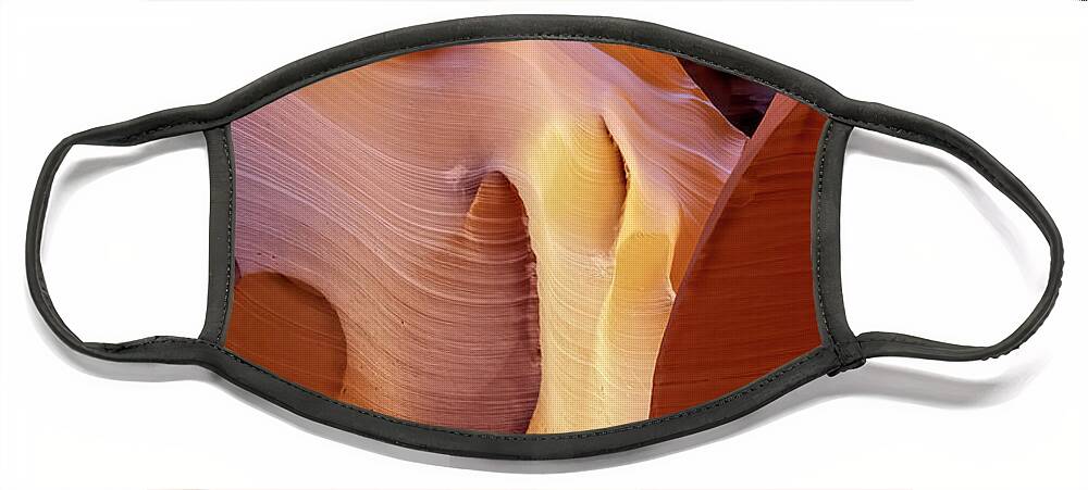 Antelope Canyon Face Mask featuring the photograph The Path by Dan McGeorge