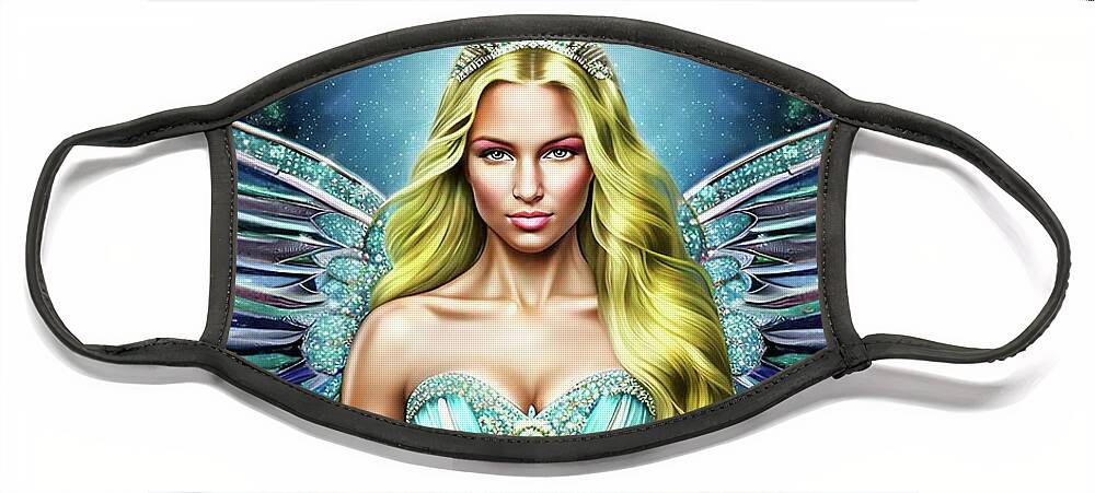 Healer Face Mask featuring the digital art The Prom Queen by Shawn Dall