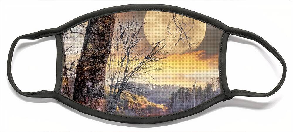 Carolina Face Mask featuring the photograph The Quiet of Sunset II by Debra and Dave Vanderlaan
