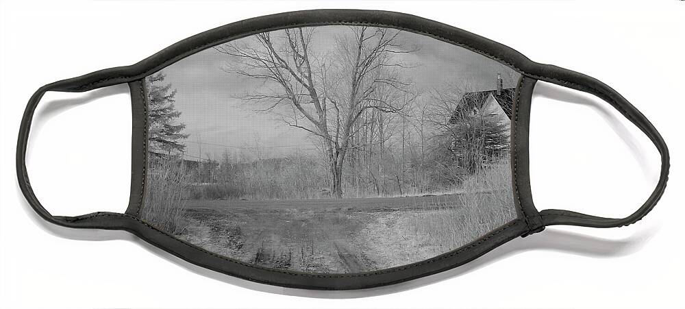 Infra Red Face Mask featuring the photograph This Old House by Alan Norsworthy