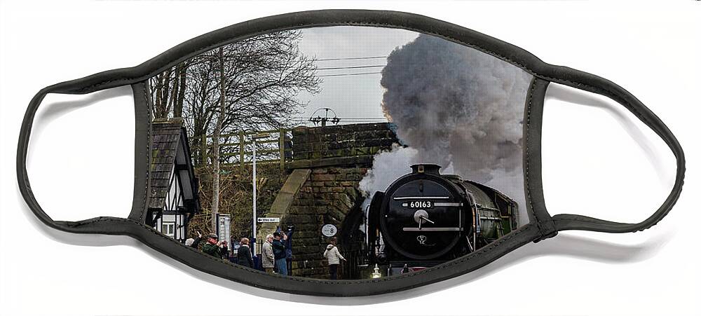 England Face Mask featuring the photograph Tornado Steam Train, Gargrave by Tom Holmes Photography