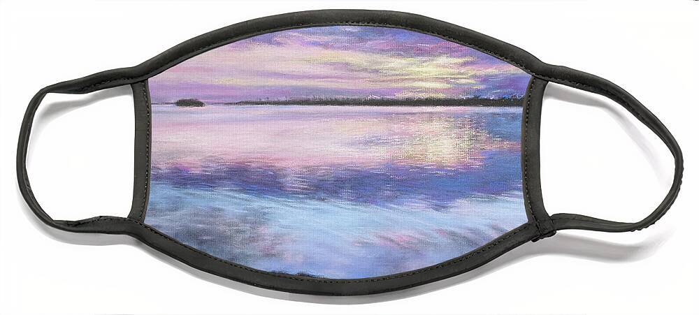 Roshanne Face Mask featuring the pastel Tranquility by Roshanne Minnis-Eyma