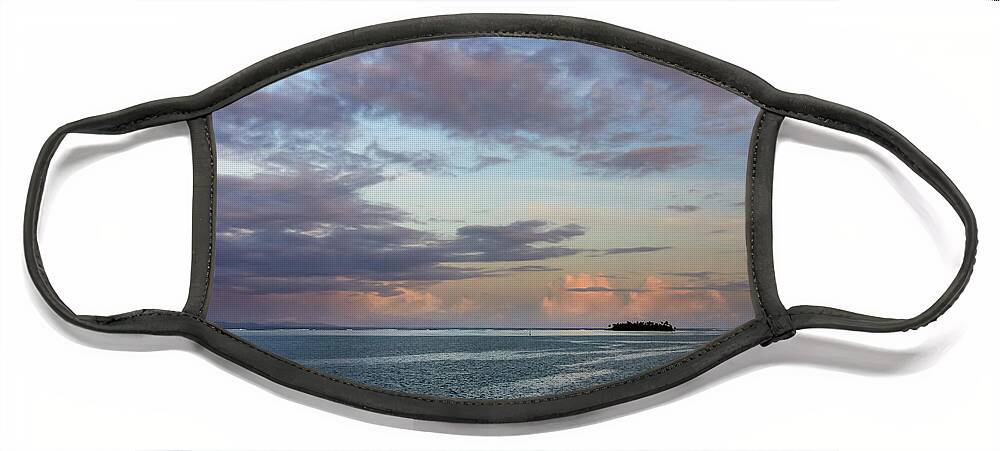 Sunset Face Mask featuring the photograph Tropical Twilight by Craig A Walker