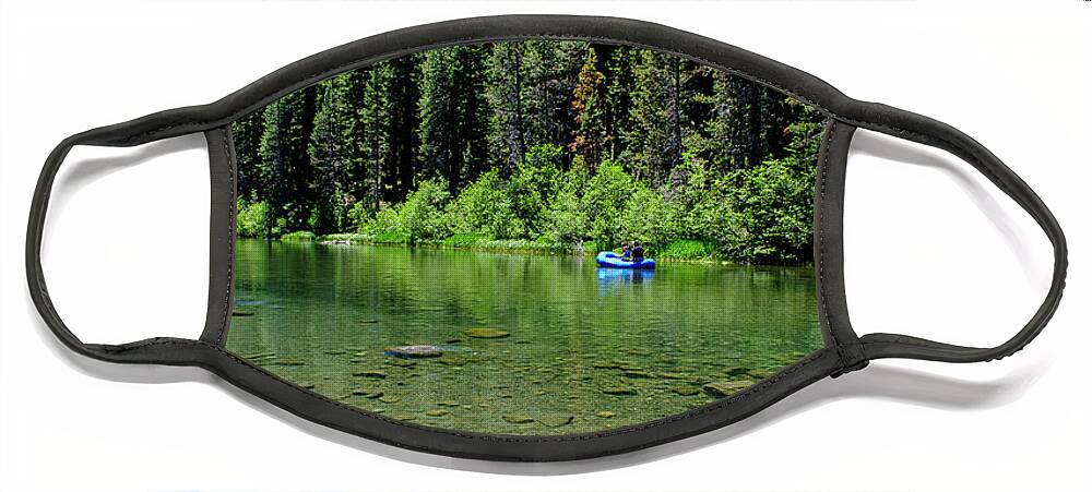 River Face Mask featuring the photograph Truckee River California by Tony Locke