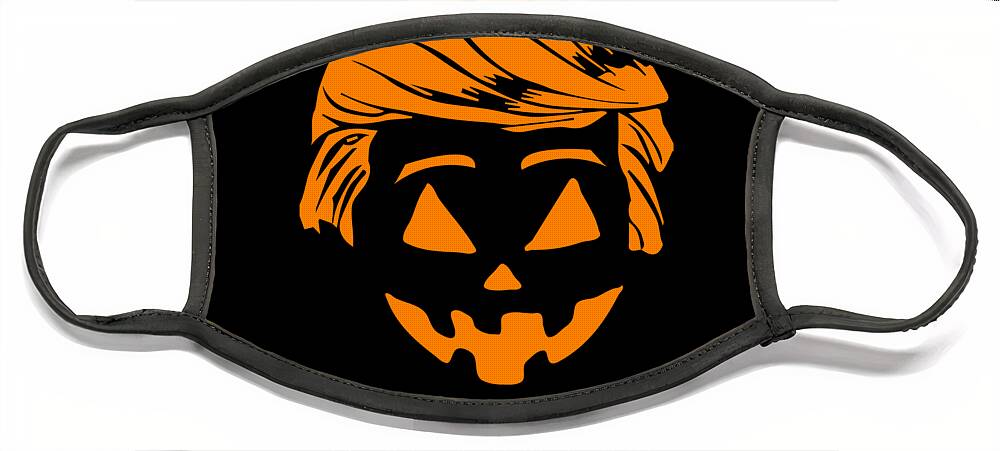Cool Face Mask featuring the digital art Trumpkin Make Halloween Great Again by Flippin Sweet Gear