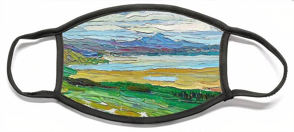 Tunis Face Mask featuring the painting Tunis, The bay, 1905 by Wassily Kandinsky