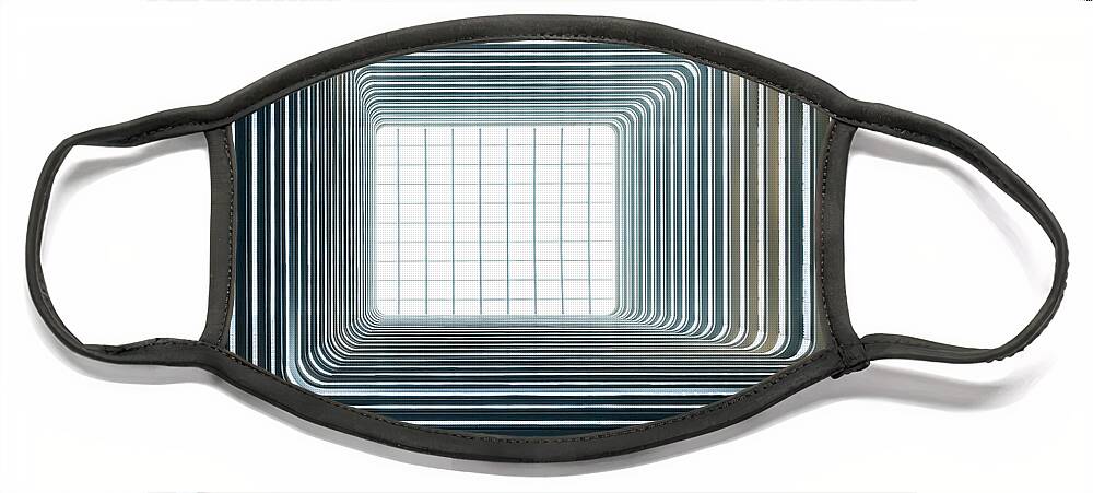 Architecture Face Mask featuring the photograph Tunnel of light by Philippe Lejeanvre