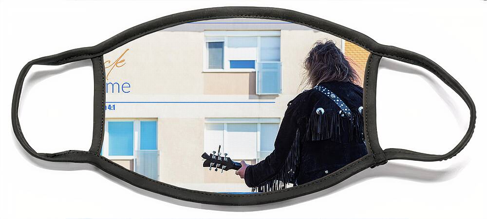 Street Musician Face Mask featuring the photograph Turn back to me by Viktor Wallon-Hars